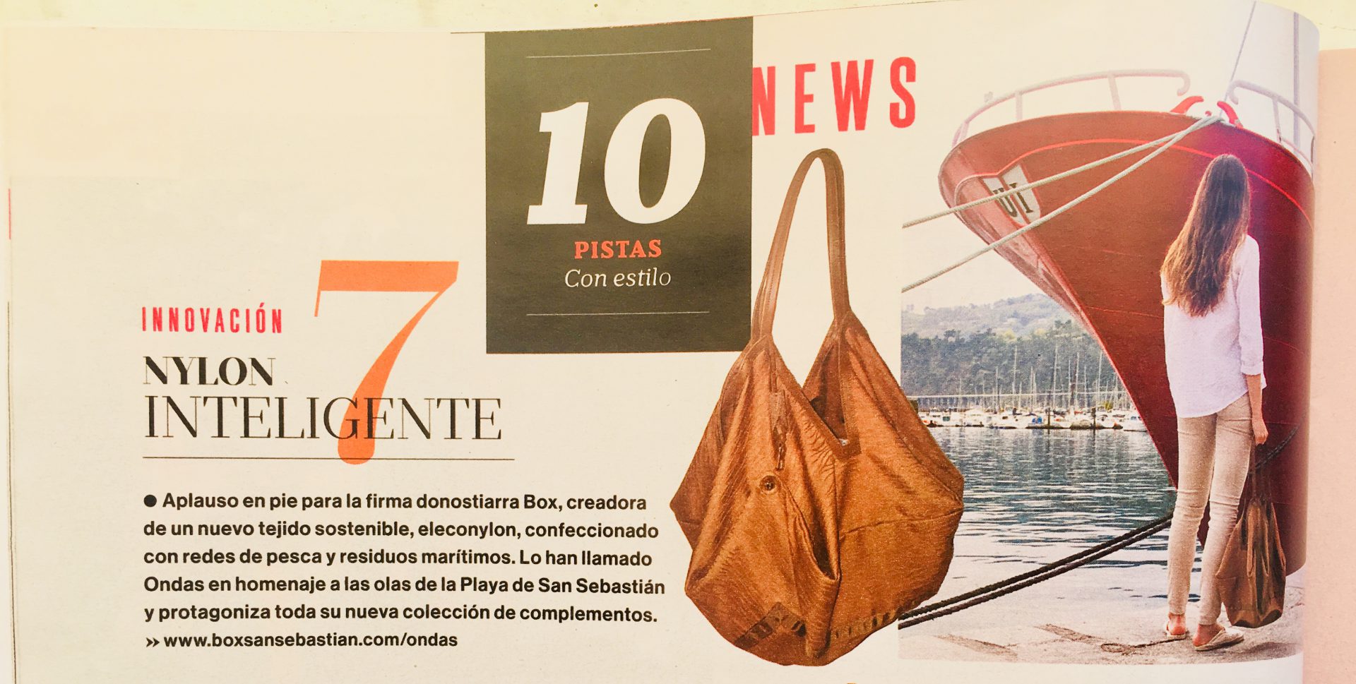 Bolso Paracaídas Ondas - BOX San Sebastián - Revista Mujer Hoy