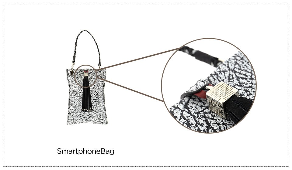 bolsos de piel blancos y negros - colección dálmata box san sebastián